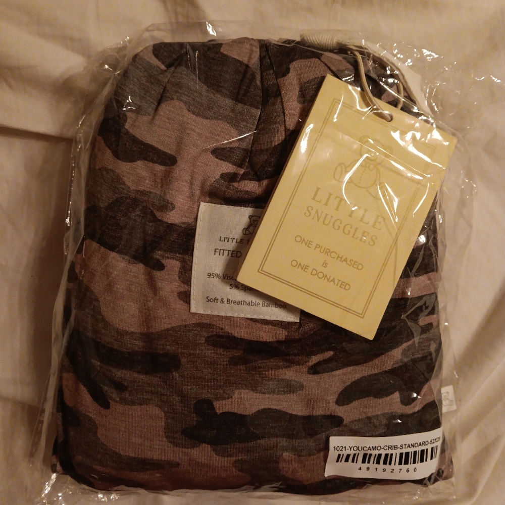 Bamboo standard size crib sheet